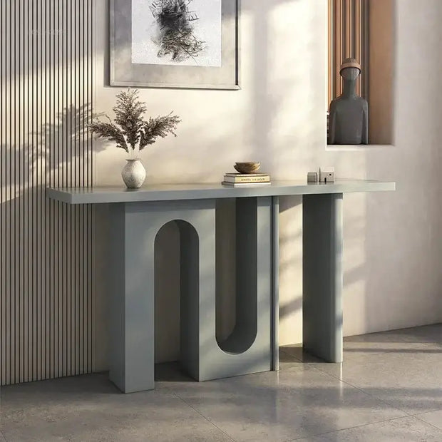 Simple Solid Wood U Shaped Console Table-MinimalisticDecor.com