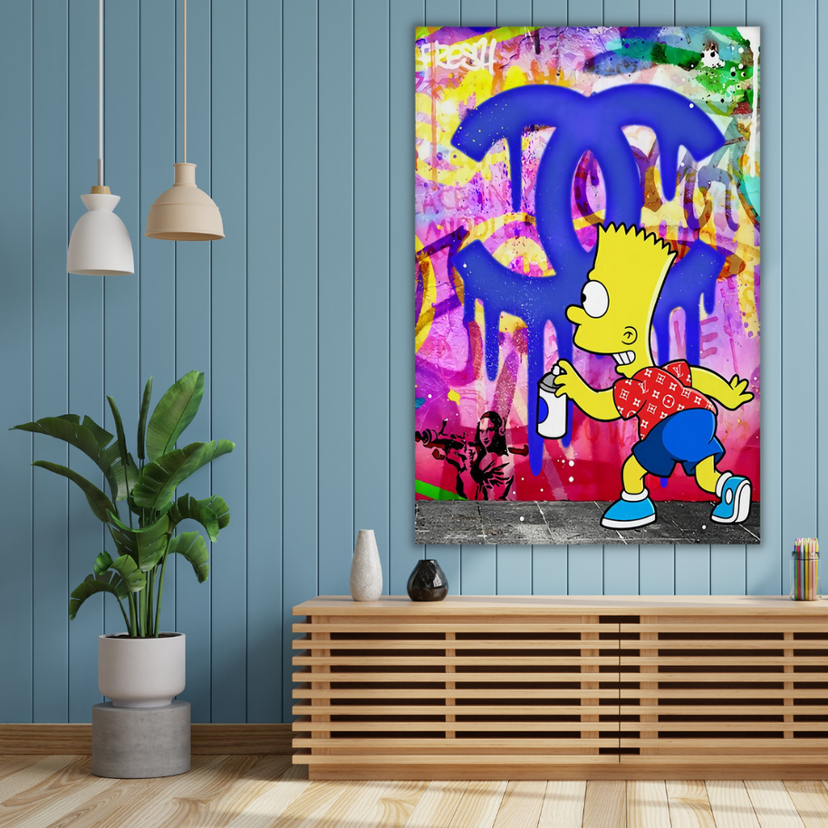 Simpson Canvas Wall Art: Unique and Vibrant Decor-MinimalisticDecor.com
