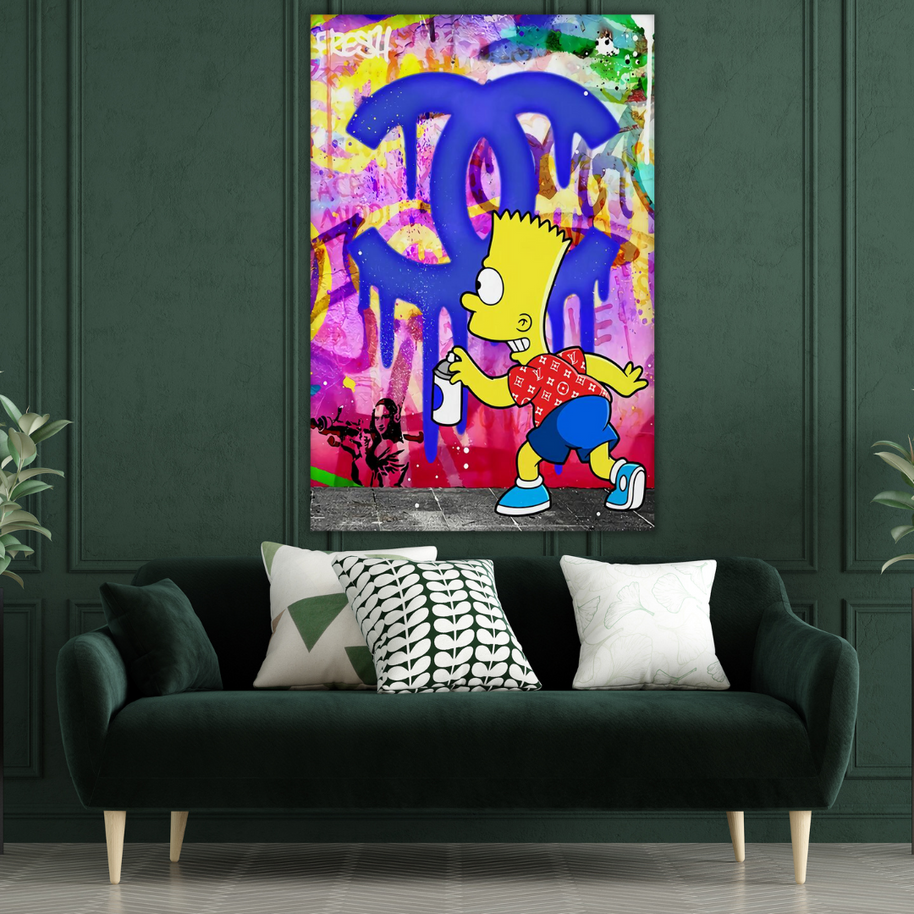 Simpson Canvas Wall Art: Unique and Vibrant Decor-MinimalisticDecor.com