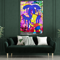 Simpson Canvas Wall Art: Unique and Vibrant Decor-MinimalisticDecor.com