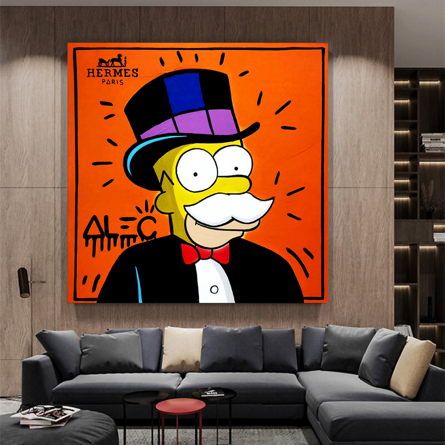 Simpsons Canvas Wall Art – Hermes by Alec-MinimalisticDecor.com