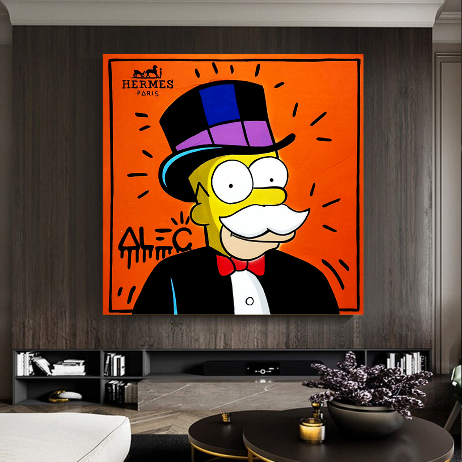 Simpsons Canvas Wall Art – Hermes by Alec-MinimalisticDecor.com