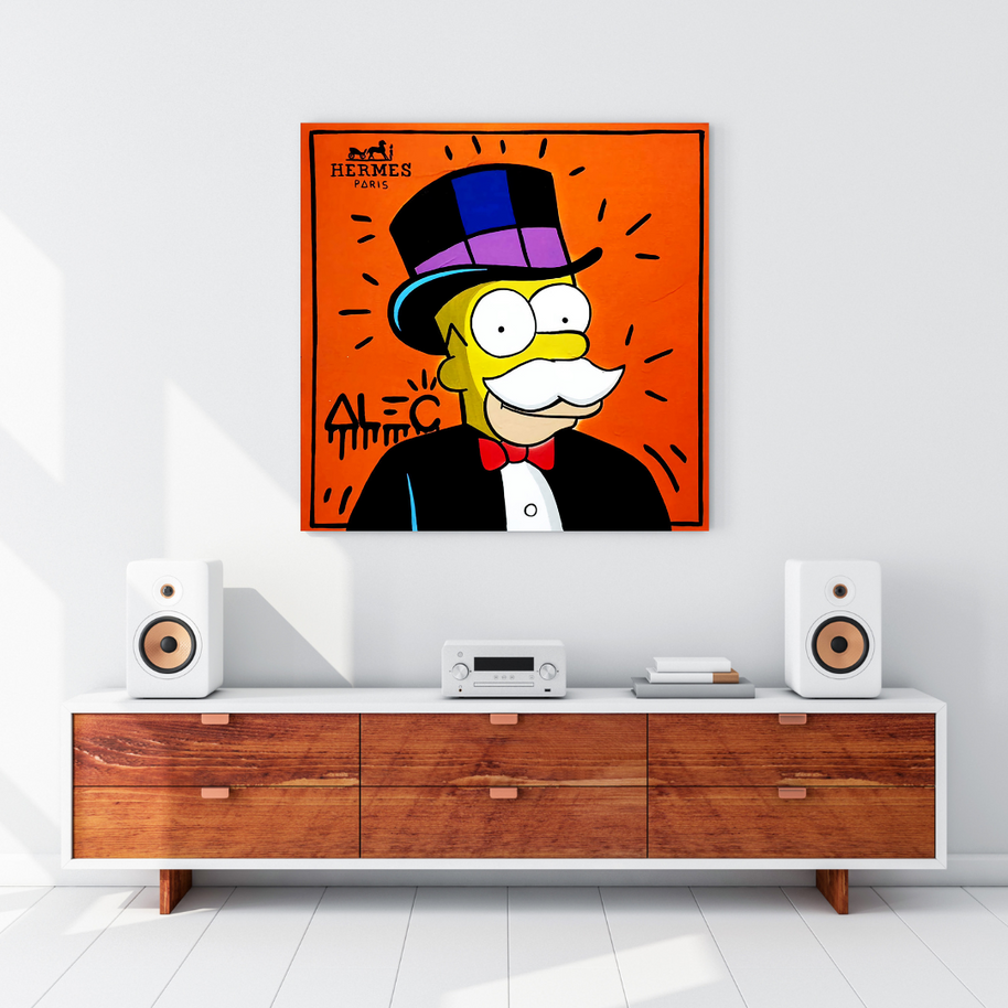 Simpsons Canvas Wall Art – Hermes by Alec-MinimalisticDecor.com