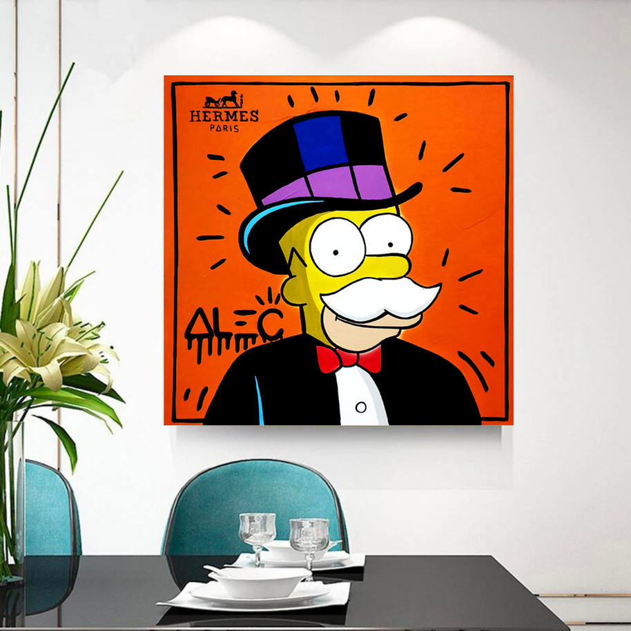 Simpsons Canvas Wall Art – Hermes by Alec-MinimalisticDecor.com