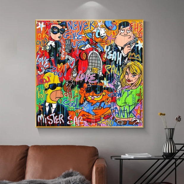 Simpsons Money Canvas Wall Art-MinimalisticDecor.com