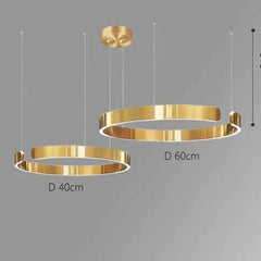 Sleek Minimalist Ring Chandelier - Aluminum Plated-MinimalisticDecor.com