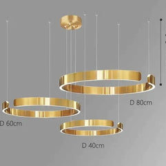 Sleek Minimalist Ring Chandelier - Aluminum Plated-MinimalisticDecor.com