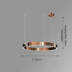 Sleek Minimalist Ring Chandelier - Aluminum Plated-MinimalisticDecor.com