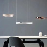 Sleek Minimalist Ring Chandelier - Aluminum Plated-MinimalisticDecor.com