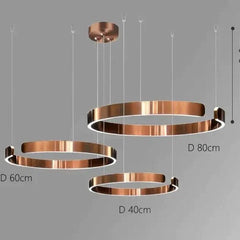 Sleek Minimalist Ring Chandelier - Aluminum Plated-MinimalisticDecor.com