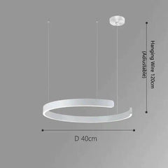 Sleek Minimalist Ring Chandelier - Aluminum Plated-MinimalisticDecor.com