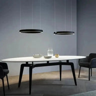 Sleek Minimalist Ring Chandelier - Aluminum Plated-MinimalisticDecor.com