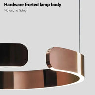 Sleek Minimalist Ring Chandelier - Aluminum Plated-MinimalisticDecor.com
