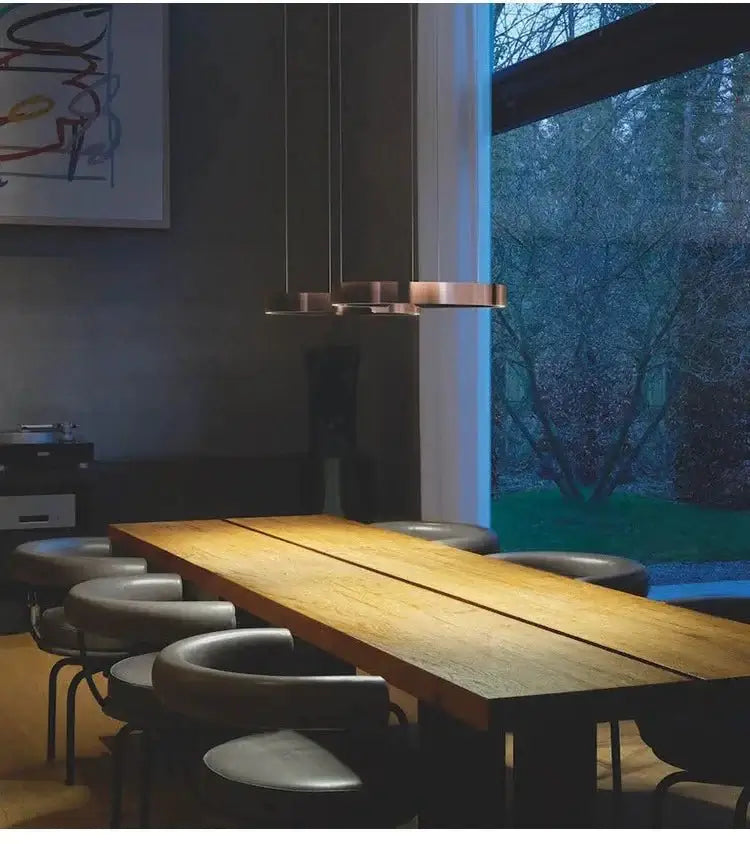 Sleek Minimalist Ring Chandelier - Aluminum Plated-MinimalisticDecor.com