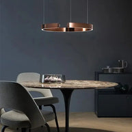 Sleek Minimalist Ring Chandelier - Aluminum Plated-MinimalisticDecor.com