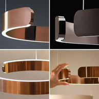 Sleek Minimalist Ring Chandelier - Aluminum Plated-MinimalisticDecor.com
