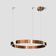 Sleek Minimalist Ring Chandelier - Aluminum Plated-MinimalisticDecor.com