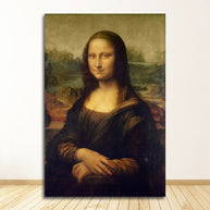 Smile Of Mona Lisa Canvas Wall Art-MinimalisticDecor.com