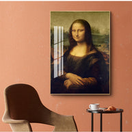 Smile Of Mona Lisa Canvas Wall Art-MinimalisticDecor.com