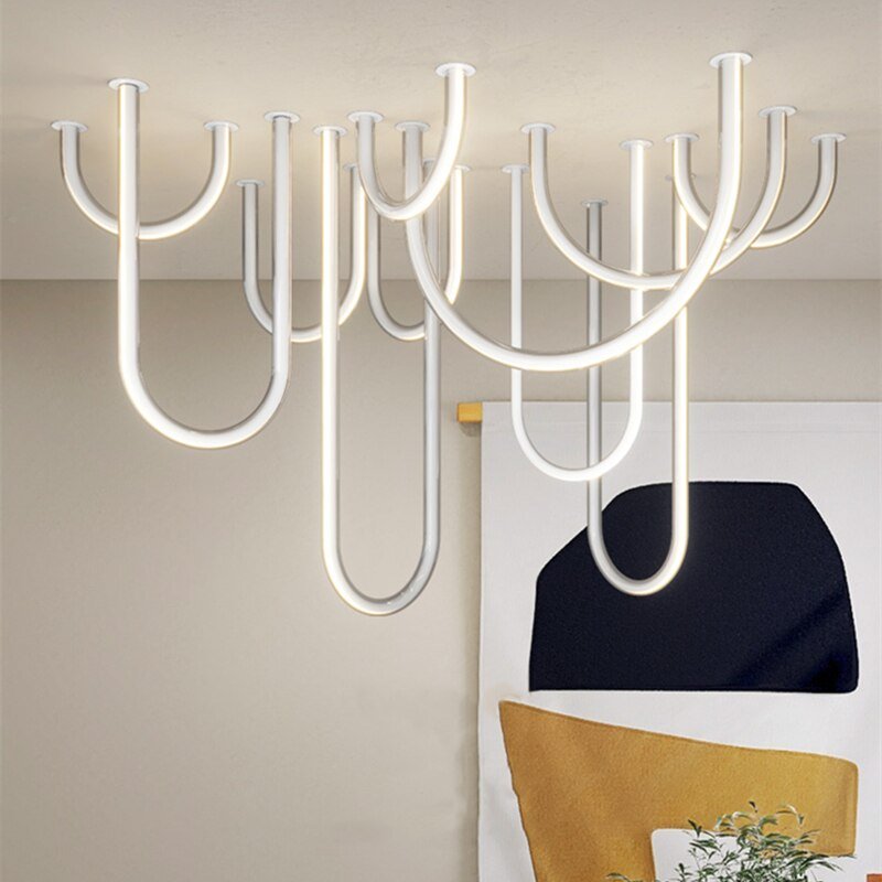Soft Hose LED Ceiling Chandelier – Flexible Modern Lighting-MinimalisticDecor.com