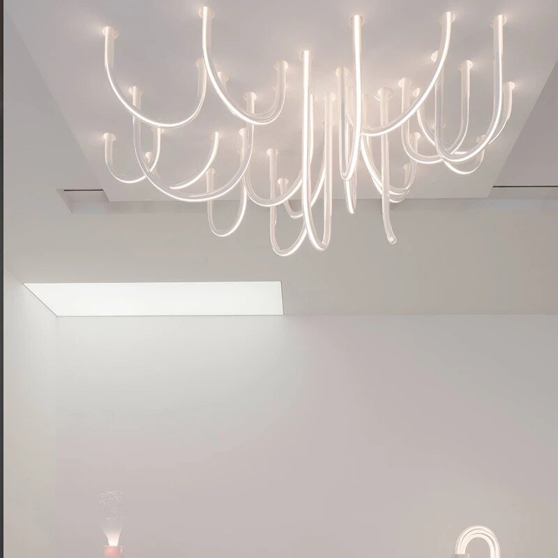 Soft Hose LED Ceiling Chandelier – Flexible Modern Lighting-MinimalisticDecor.com