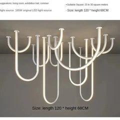 Soft Hose LED Ceiling Chandelier – Flexible Modern Lighting-MinimalisticDecor.com