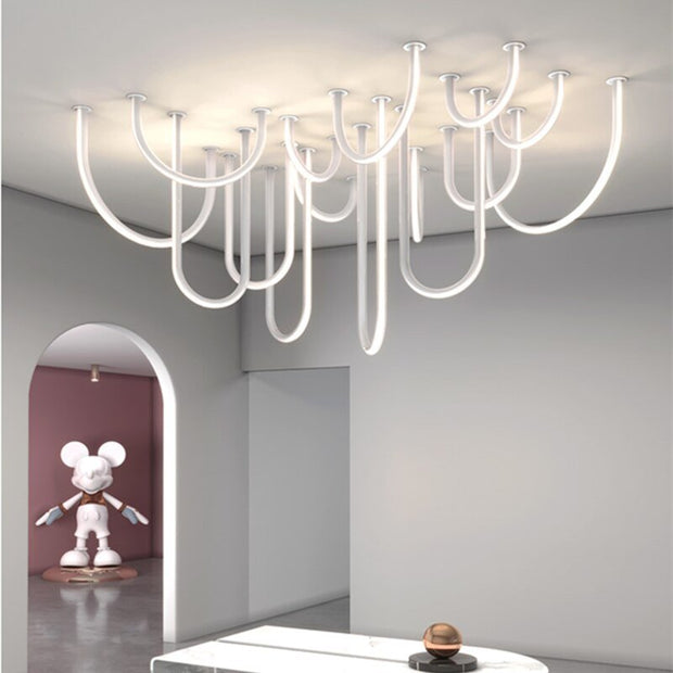 Soft Hose LED Ceiling Chandelier – Flexible Modern Lighting-MinimalisticDecor.com