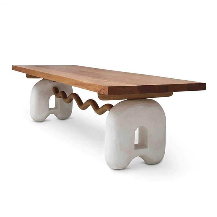 Solid Oak Wood Dining Table-MinimalisticDecor.com