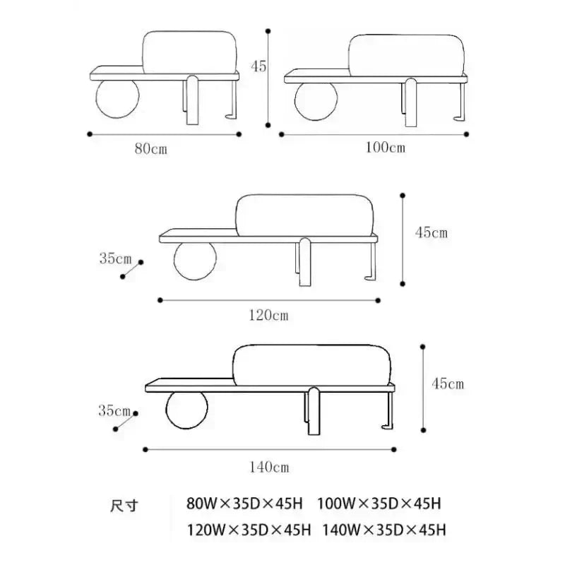Solid Oak Wood Shoe Bench with Cushion – Entryway Ottoman Stool-MinimalisticDecor.com