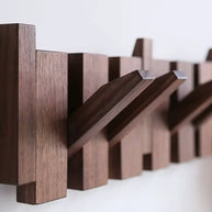 Solid Wood Clothes Hanging Wall Mounted Rack-MinimalisticDecor.com