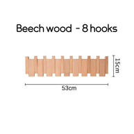 Solid Wood Clothes Hanging Wall Mounted Rack-MinimalisticDecor.com