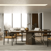 Solid Wood Designer Dining Table-MinimalisticDecor.com