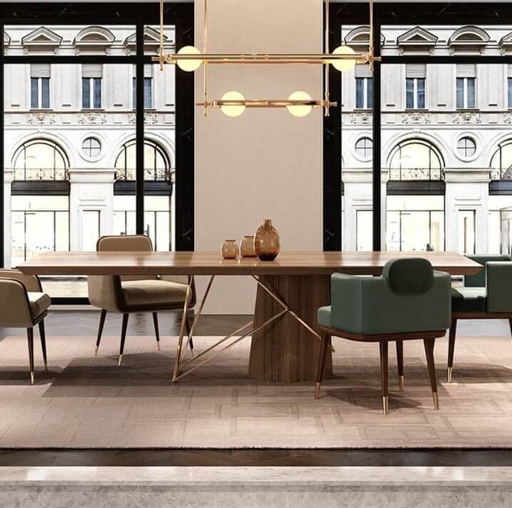 Solid Wood Designer Dining Table-MinimalisticDecor.com