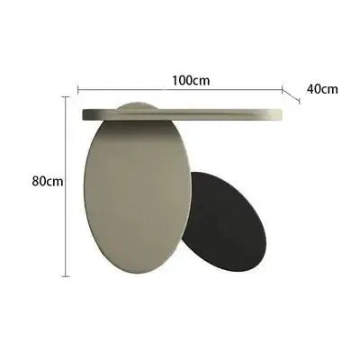 Solid Wood Oval Art Console Table-MinimalisticDecor.com