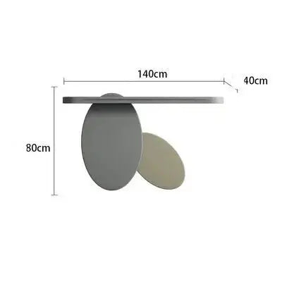 Solid Wood Oval Art Console Table-MinimalisticDecor.com