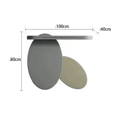 Solid Wood Oval Art Console Table-MinimalisticDecor.com