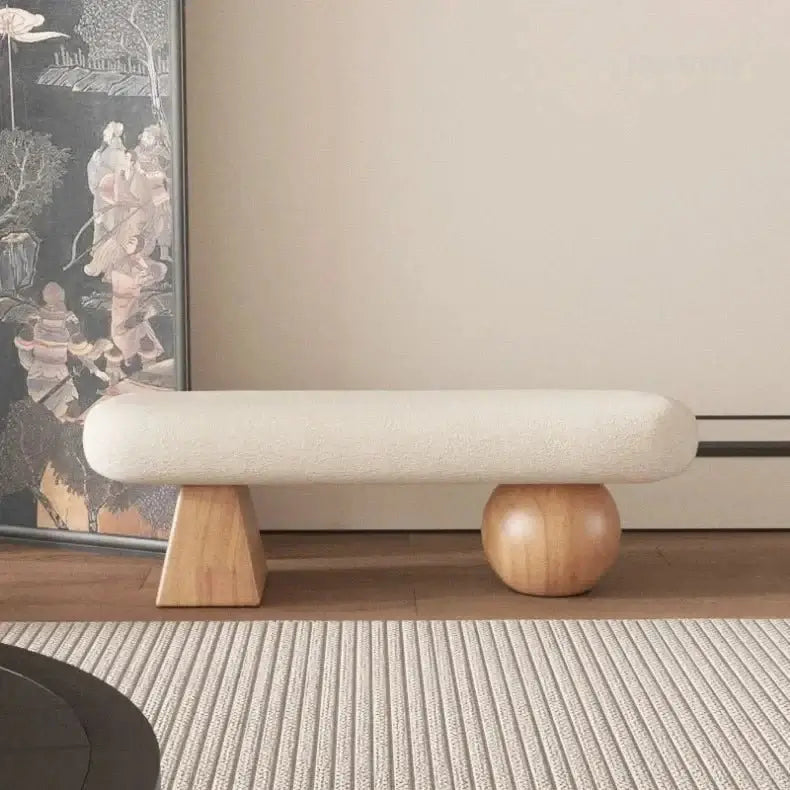 Solid Wood Shoe-Changing Bench – Sturdy Wooden Construction-MinimalisticDecor.com
