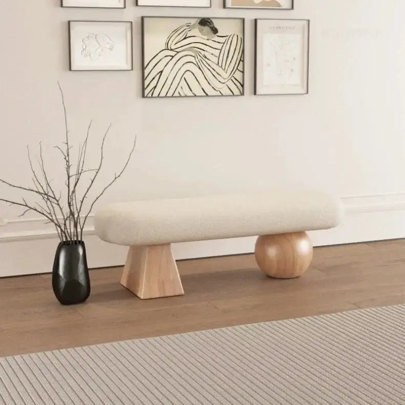 Solid Wood Shoe-Changing Bench – Sturdy Wooden Construction-MinimalisticDecor.com