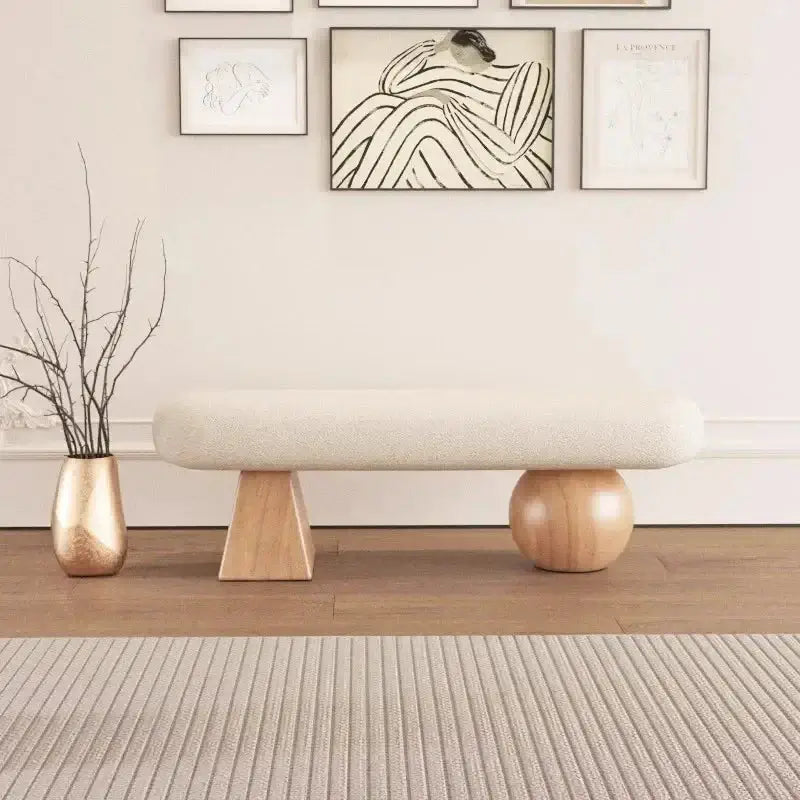 Solid Wood Shoe-Changing Bench – Sturdy Wooden Construction-MinimalisticDecor.com
