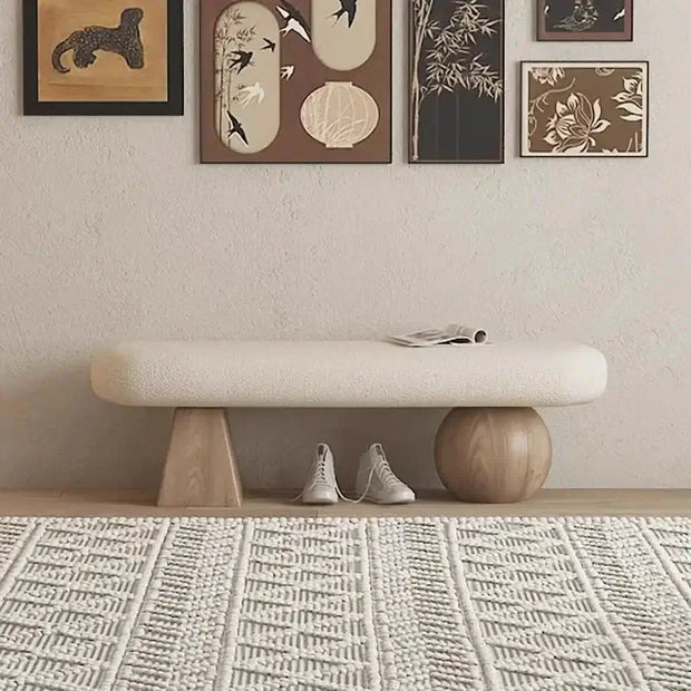 Solid Wood Shoe-Changing Bench – Sturdy Wooden Construction-MinimalisticDecor.com