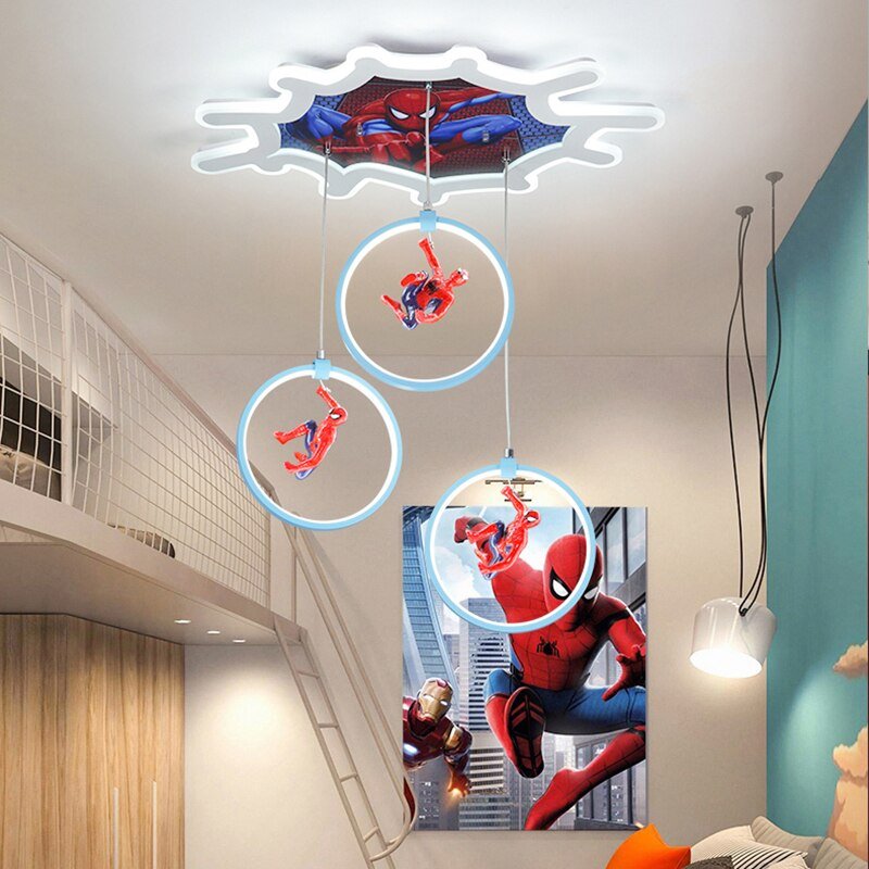 Spiderman Hanging LED Ceiling Light for Kids Room-MinimalisticDecor.com