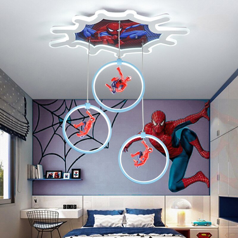 Spiderman Hanging LED Ceiling Light for Kids Room-MinimalisticDecor.com