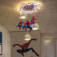 Spiderman Pendant Light – Art Deco Superhero Lighting for Kids Room-MinimalisticDecor.com