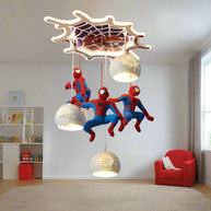 Spiderman Pendant Light – Art Deco Superhero Lighting for Kids Room-MinimalisticDecor.com