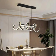 Spiral Rings LED Kitchen Island Chandelier-MinimalisticDecor.com