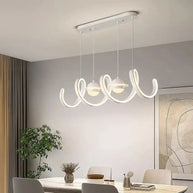 Spiral Rings LED Kitchen Island Chandelier-MinimalisticDecor.com