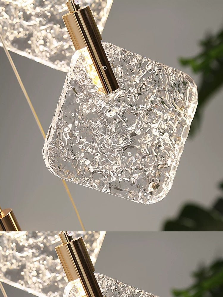 Square Crystal Pendant Chandelier - Lighting-MinimalisticDecor.com