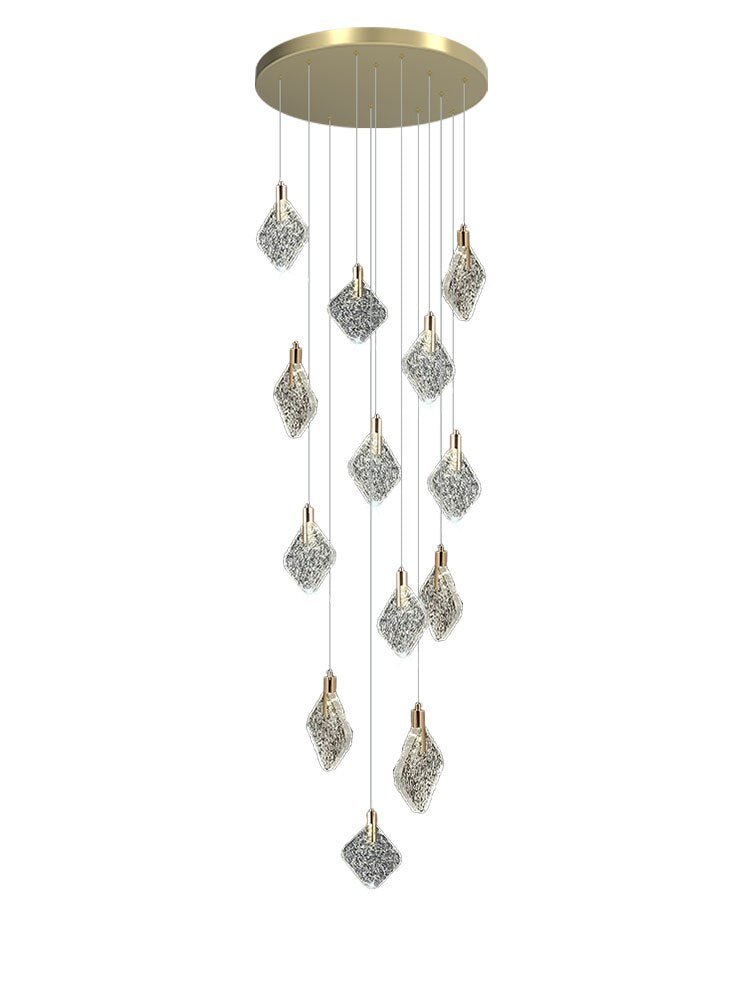 Square Crystal Pendant Chandelier - Lighting-MinimalisticDecor.com