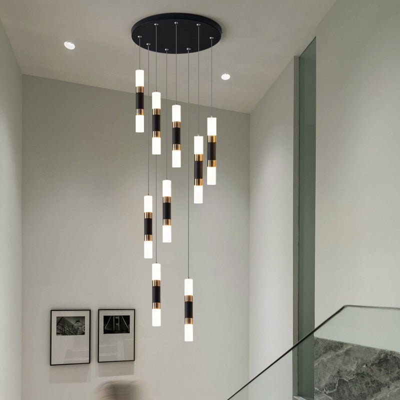 Staircase Chandelier - Illuminate with Acrylic Chandelier-MinimalisticDecor.com