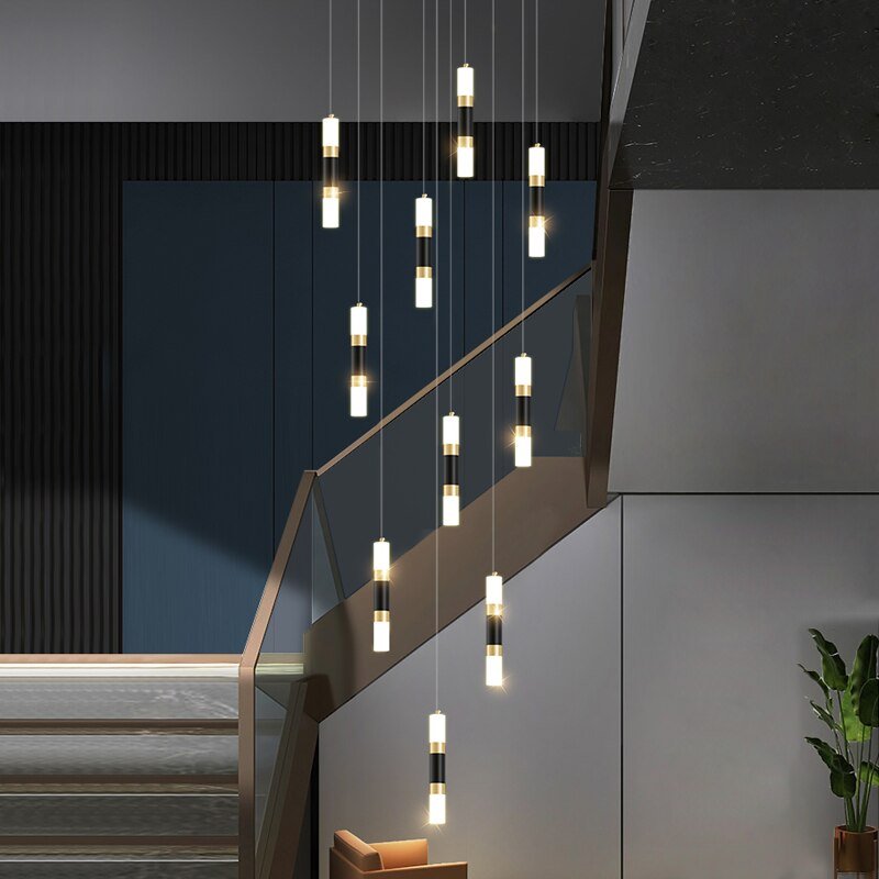 Staircase Chandelier - Illuminate with Acrylic Chandelier-MinimalisticDecor.com
